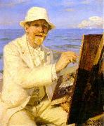 Peter Severin Kroyer Self Portrait  2222 oil painting reproduction
